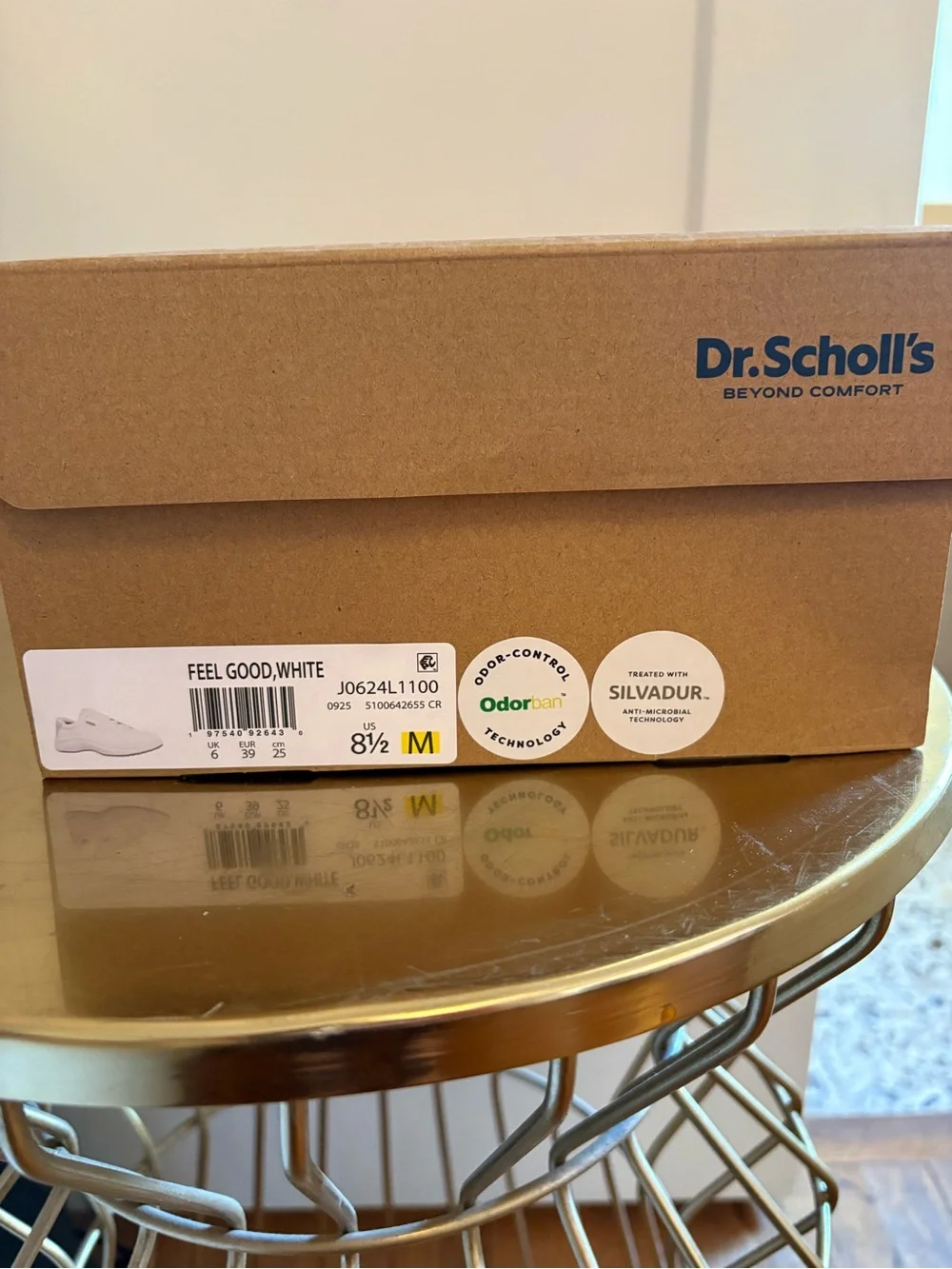 Dr. Scholl’s White Leather Sneaker